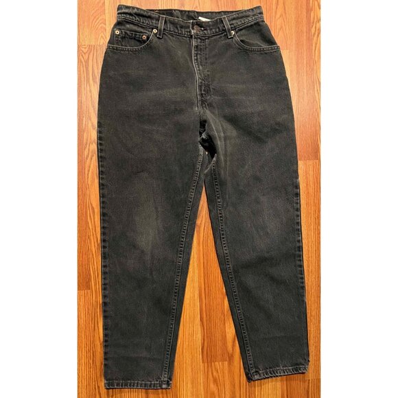 Vtg Levis 560 Black Jeans Womens 12 Reg 27" Denim Pants 1997 0897 Y2K - Picture 2 of 10